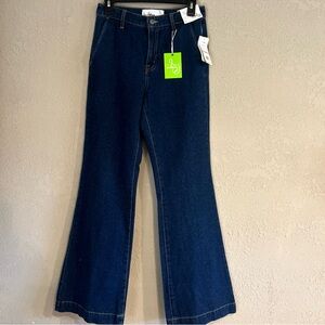 Sam Edelman Women's Sz 26 Bay Flare Trouser Jeans Atlantic Color NWT Dark Wash